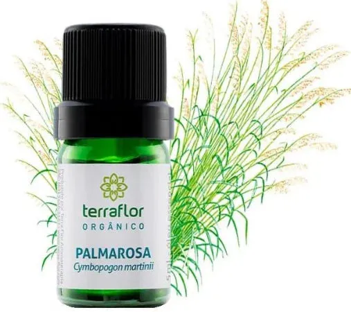 Óleo Essencial de Palmarosa (Orgânico) - Terra Flor - Frasco com 5ml