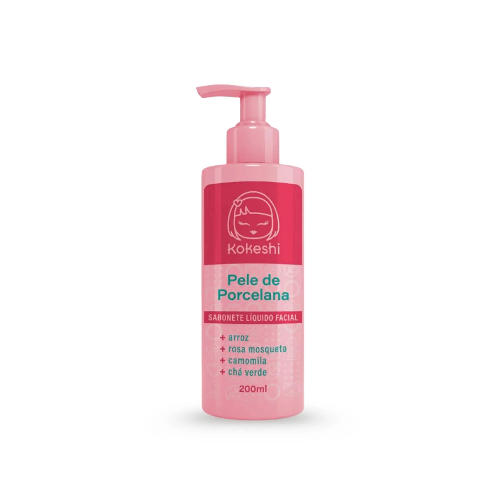 Sabonete Líquido Facial Pele De Porcelana 200mL - Kokeshi