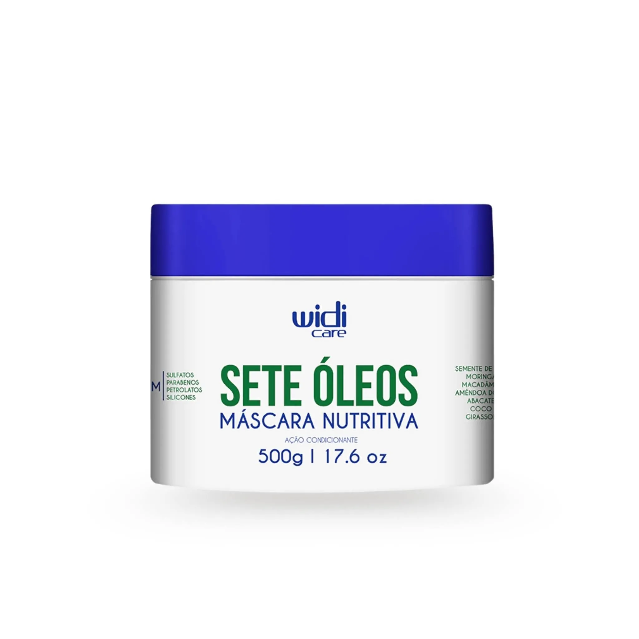 Sete Óleos Máscara Nutritiva Ação Condicionante 500g - Widi Care