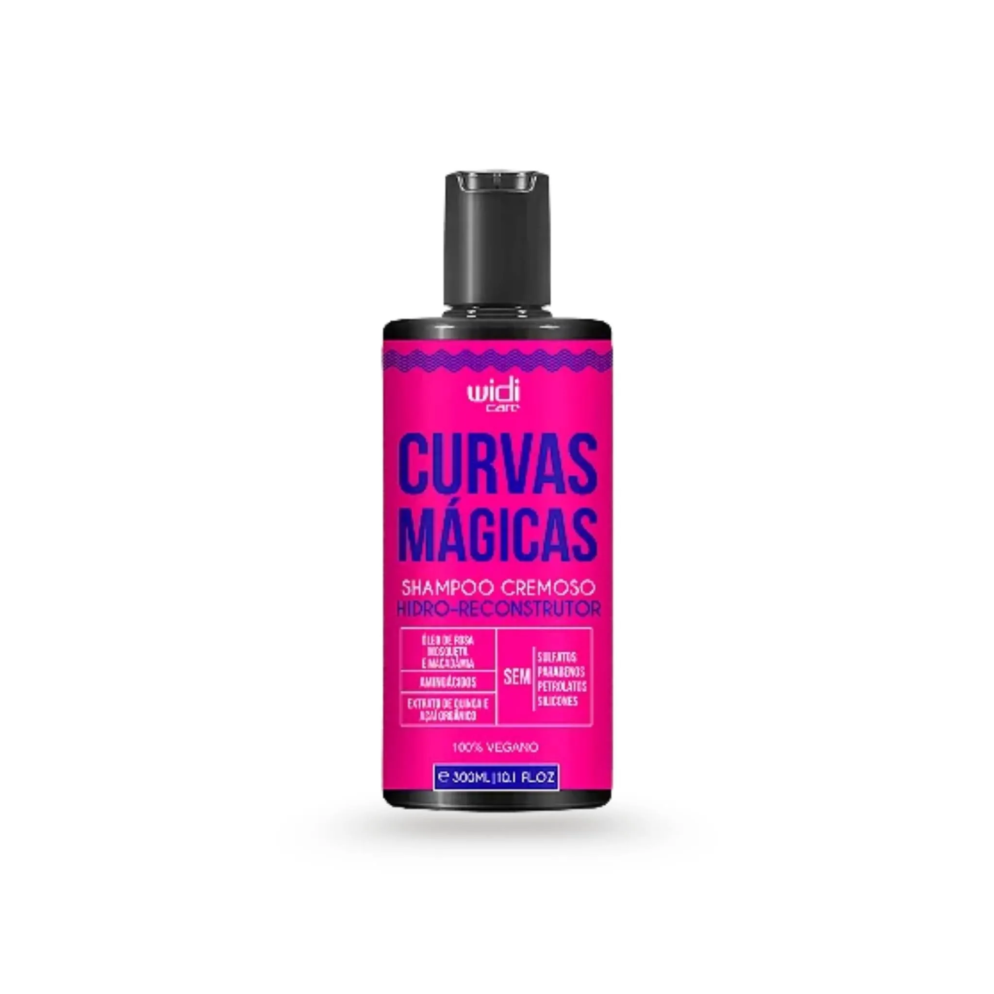 Curvas Mágicas Shampoo Cremoso Hidro-Reconstrutor 300ml - Widi Care