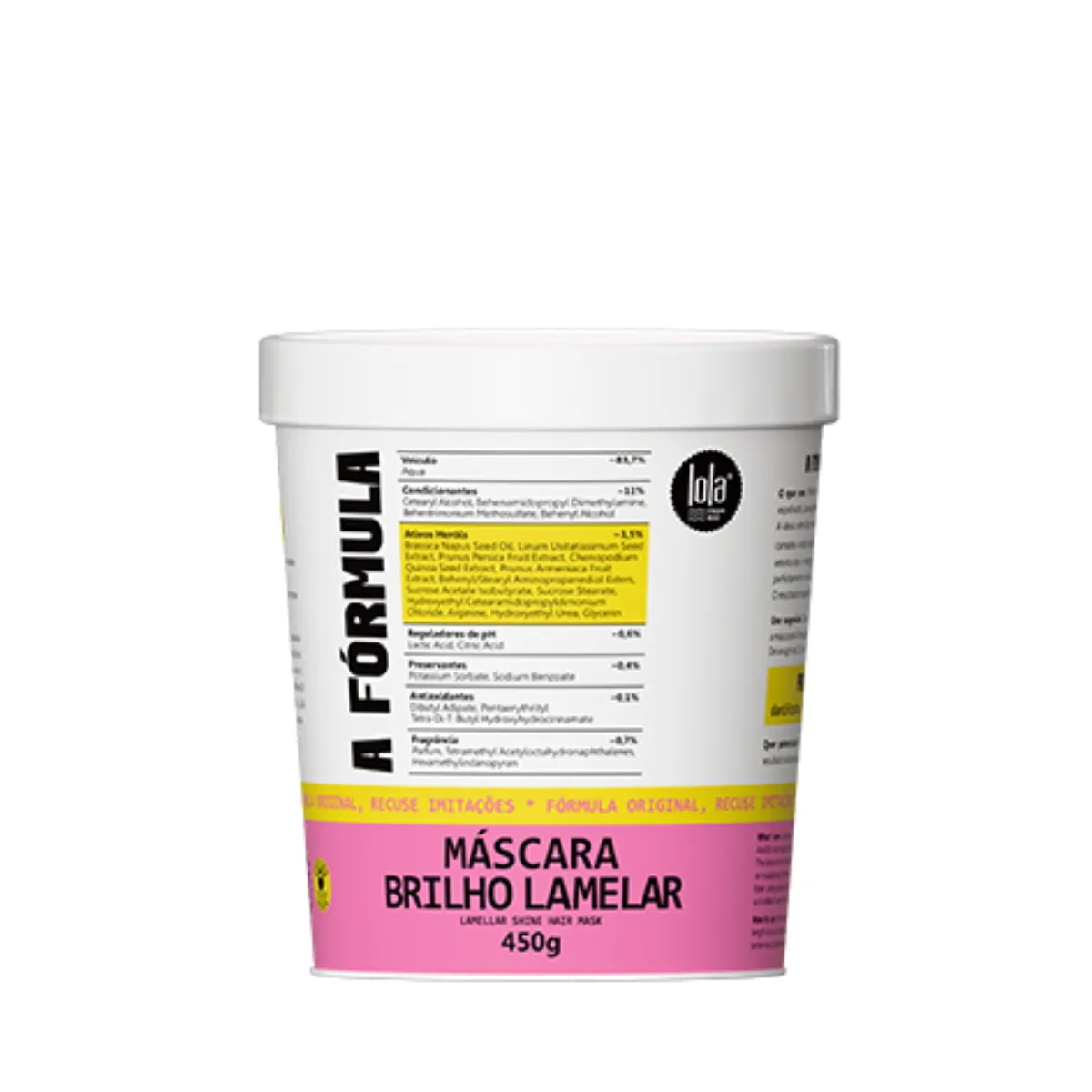 Lola A Fórmula Máscara Brilho Lamelar 450ml | By Linda