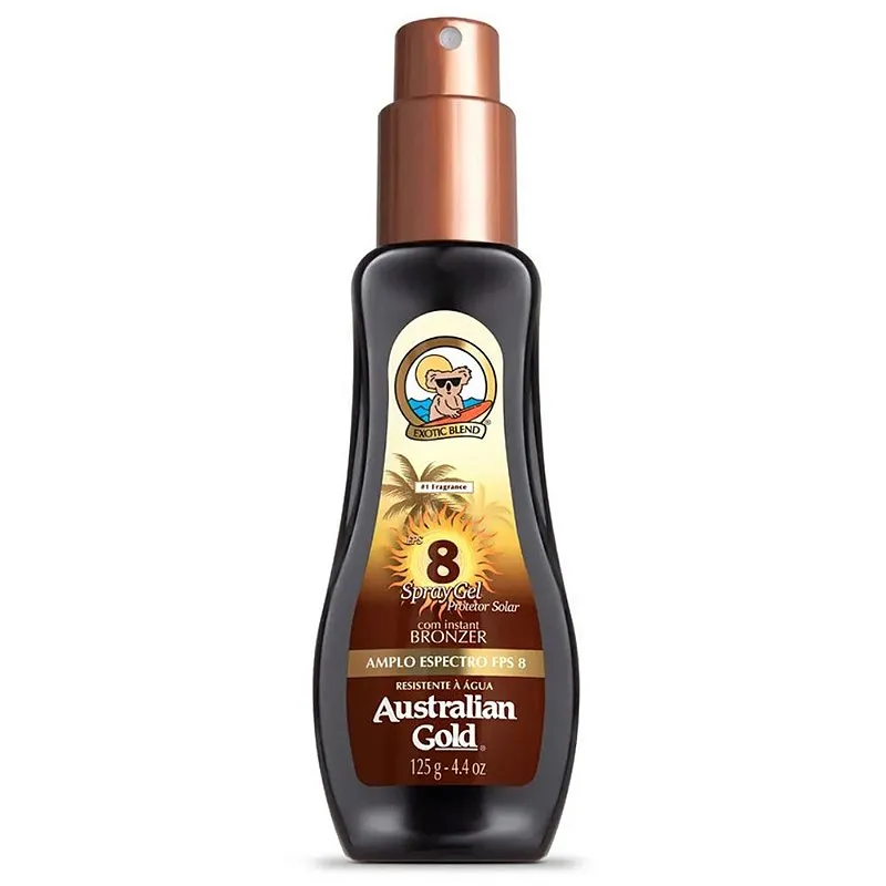 Australian Gold Spray Gel Bronzeador FPS8 125g