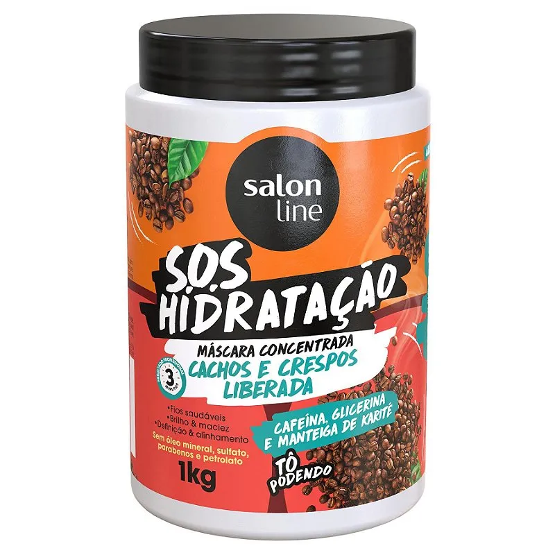 Máscara SOS Hidratação Cachos e crespos 1kg