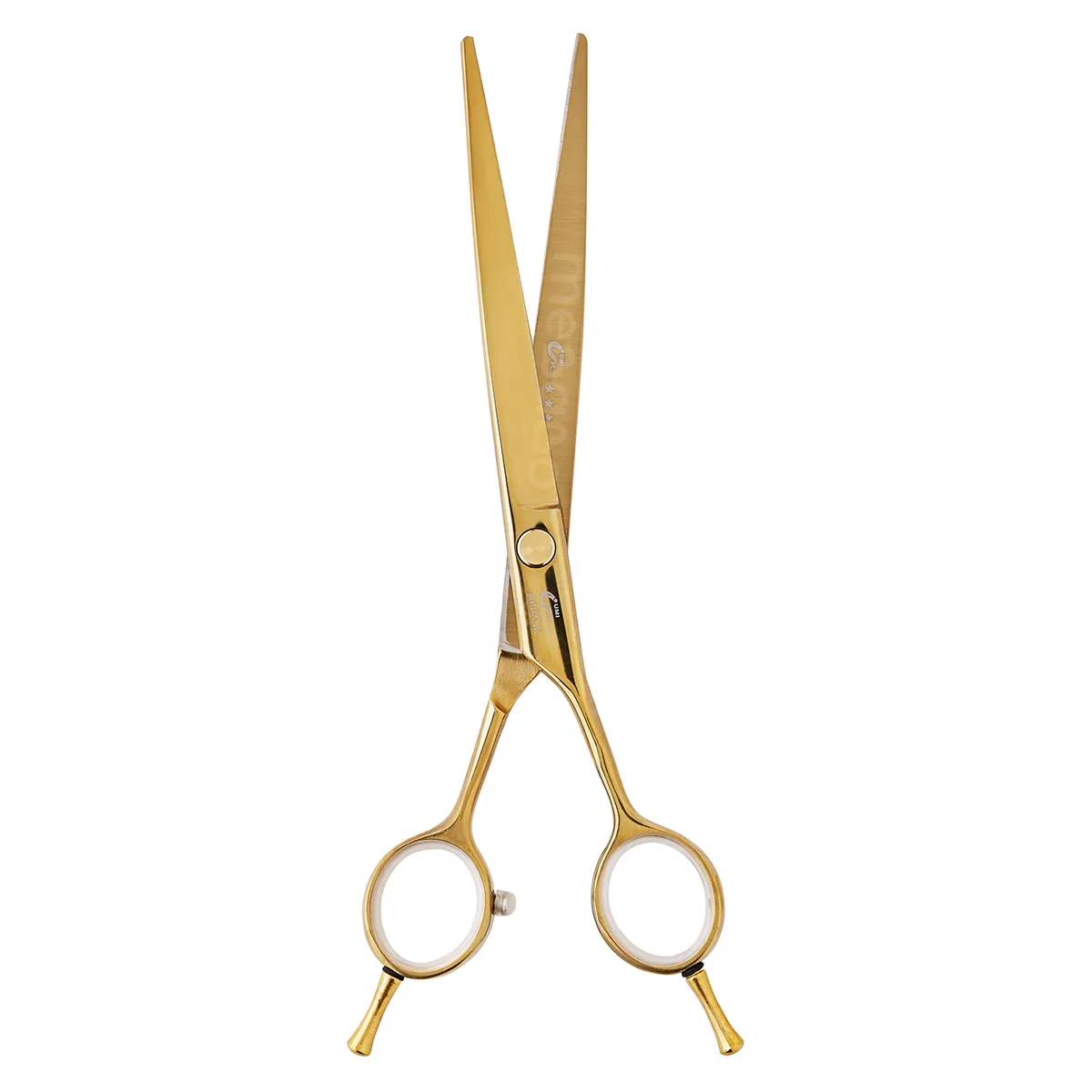 Tesoura Profissional Umi Fio Navalha AC-70 Dourada 7.0 Polegadas