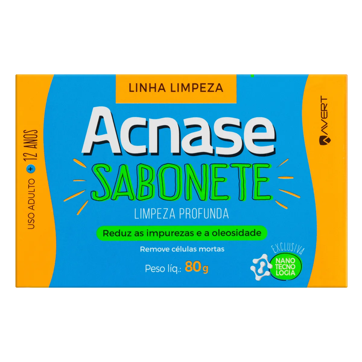 Acnase Clean Sabonete Facial Limpeza Profunda com 80g