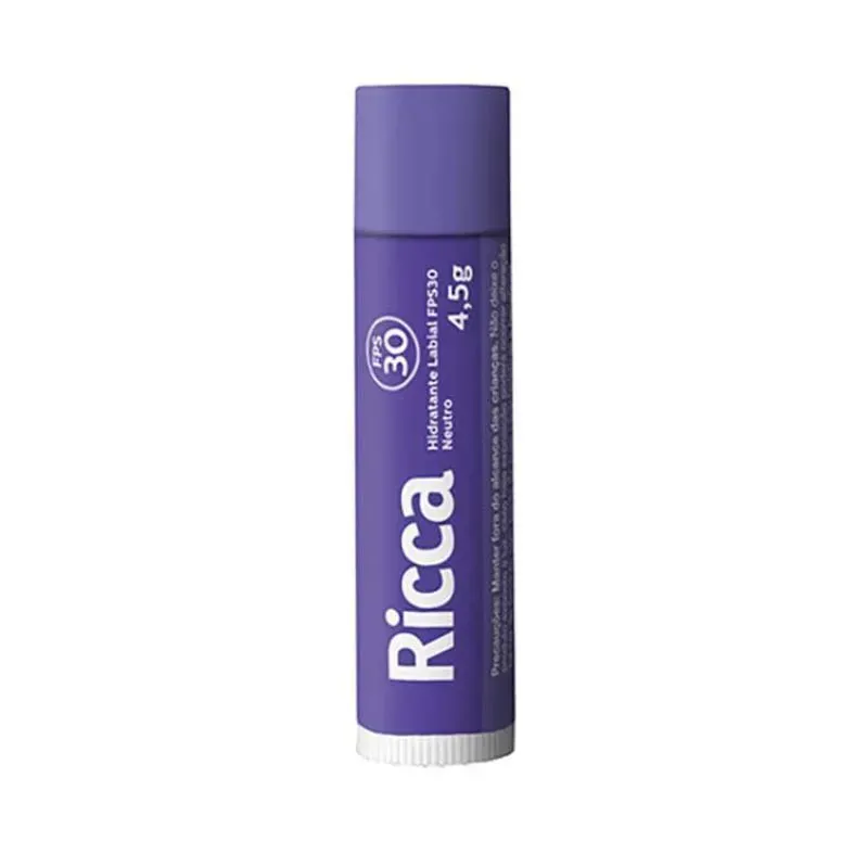 Ricca 2200 Hidratante Labial Fps30 Neutro 4,5g