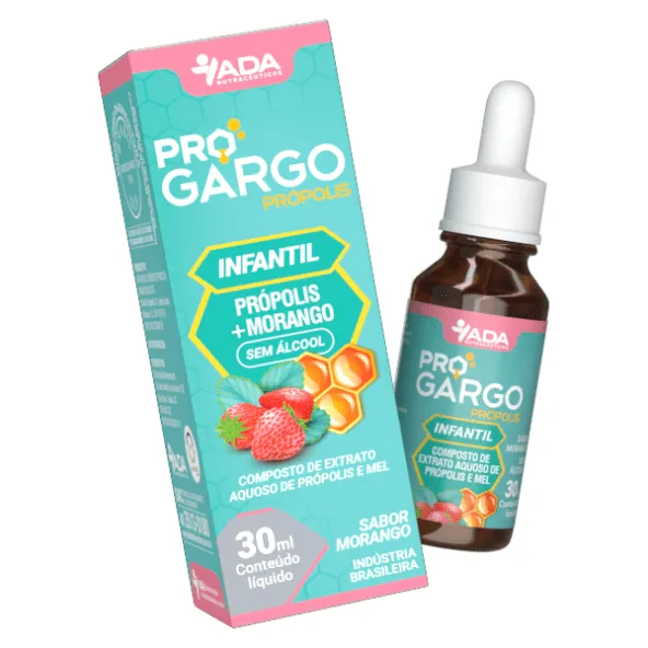 Ada Pro Gargo Extrato de Própolis + Morango em Gotas 30ml