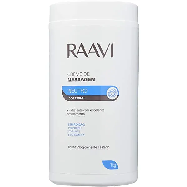 Creme De Massagem Neutro 1kg Raavi