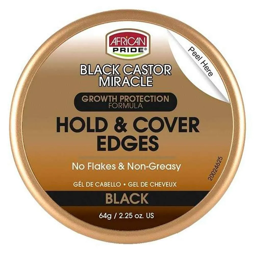 African Pride Black Castor Edge Gel 64g