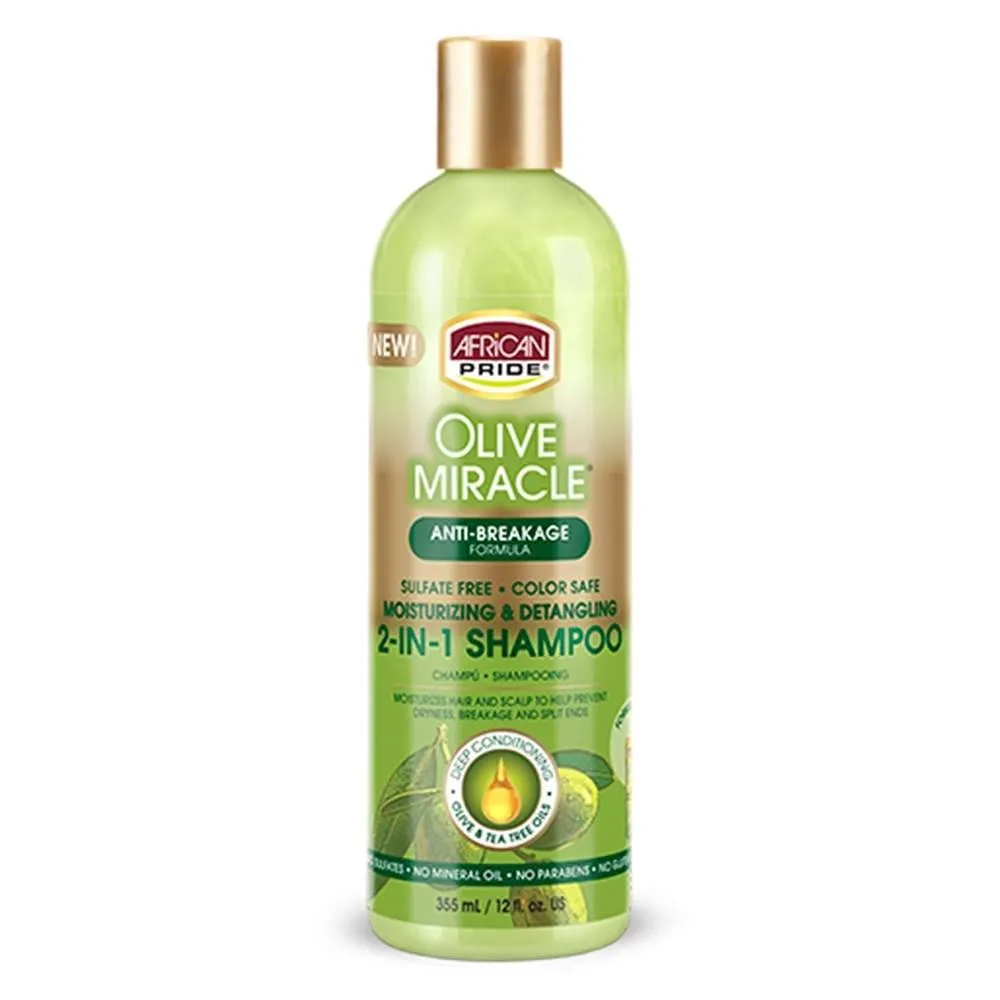 African Pride Olive Miracle 2 n 1 Shampoo 355ml
