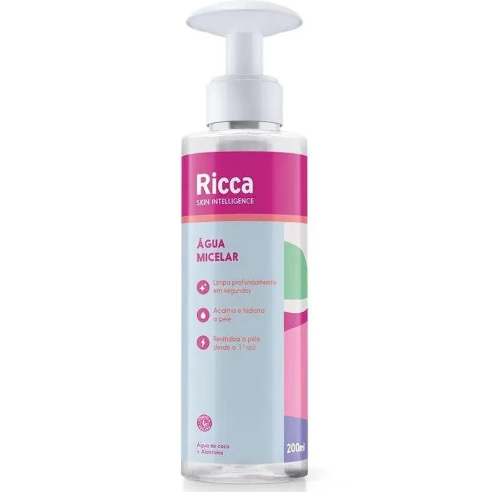 Água Micelar H2COCO Ricca 200ml
