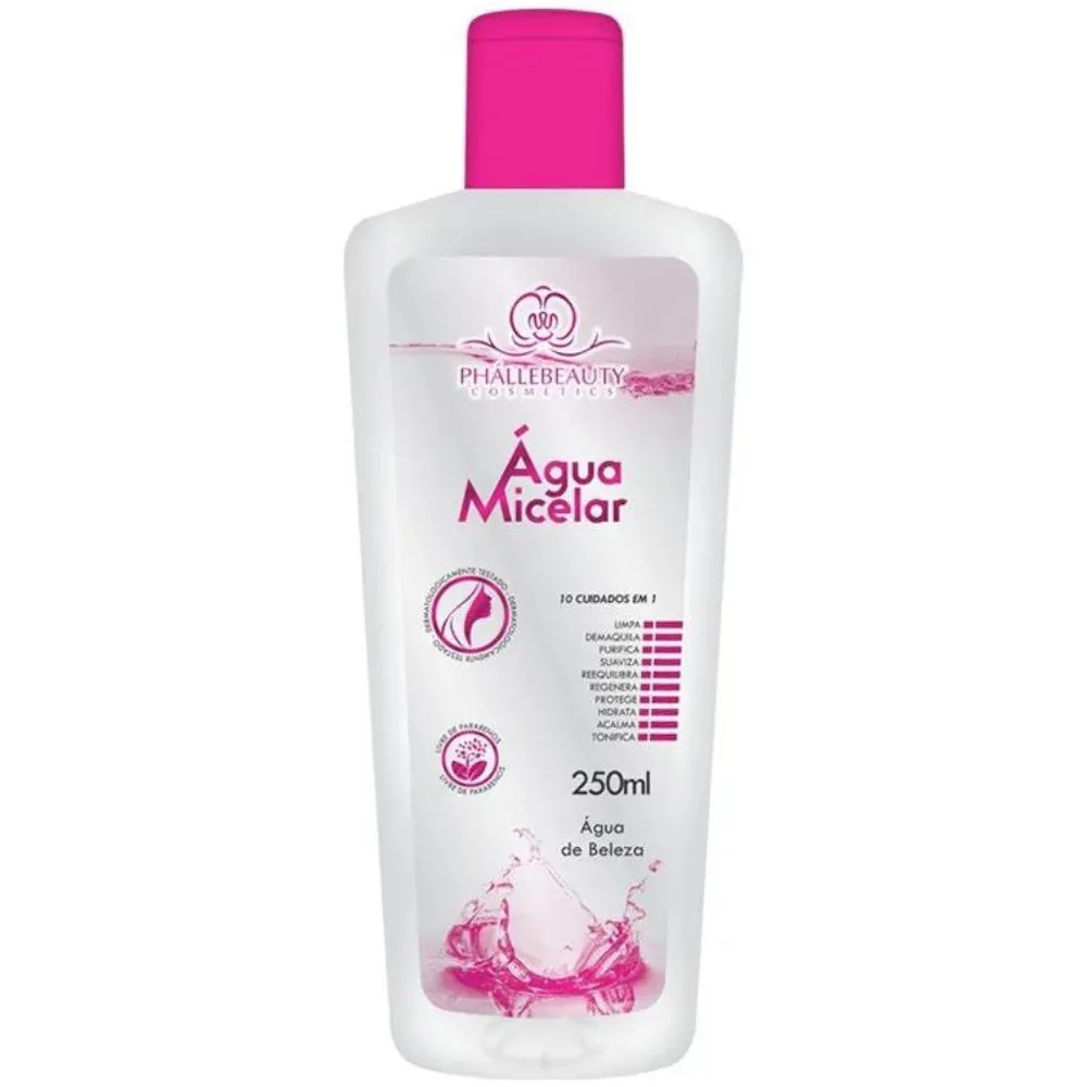 Água Micelar Phállebeauty 10 Cuidados Em 1 250ml