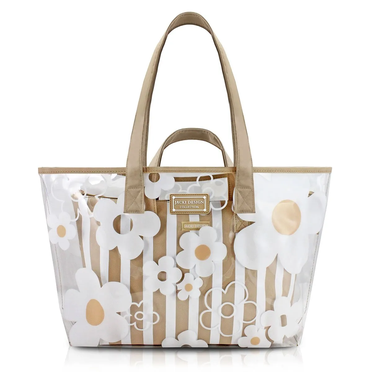 Kit 2 Bolsas Bem Me Quer AHL18581 Jacki Design Bege