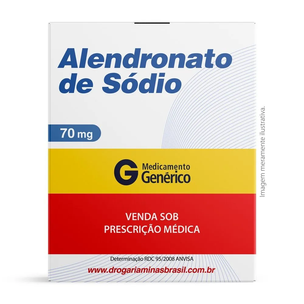 Alendronato de Sódio 70mg com 4 comprimidos Genérico EMS