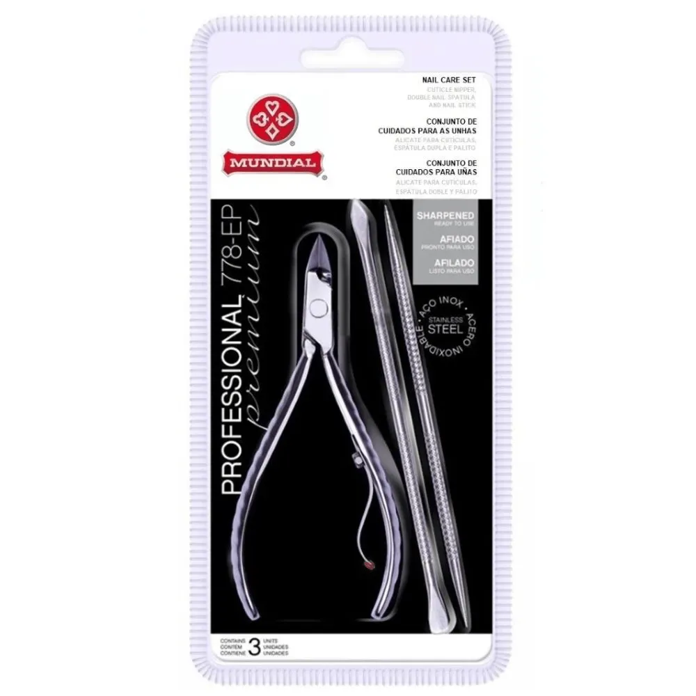 Alicate de Cuticula Inox + Palito + Emp 778p