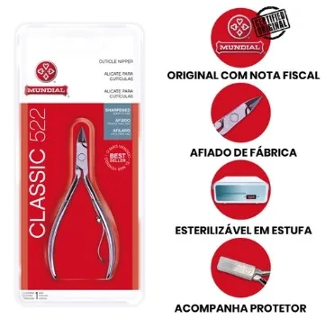 Alicate de Cutícula Mundial 522 Classic