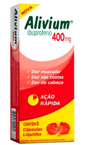 Alivium Ibuprofeno 400mg 8 cápsulas