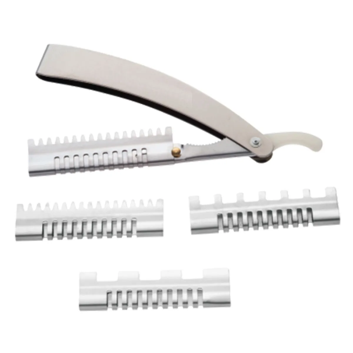 Navalha Navalhete Retrátil Para Desfiar Cabelo Altez Prata