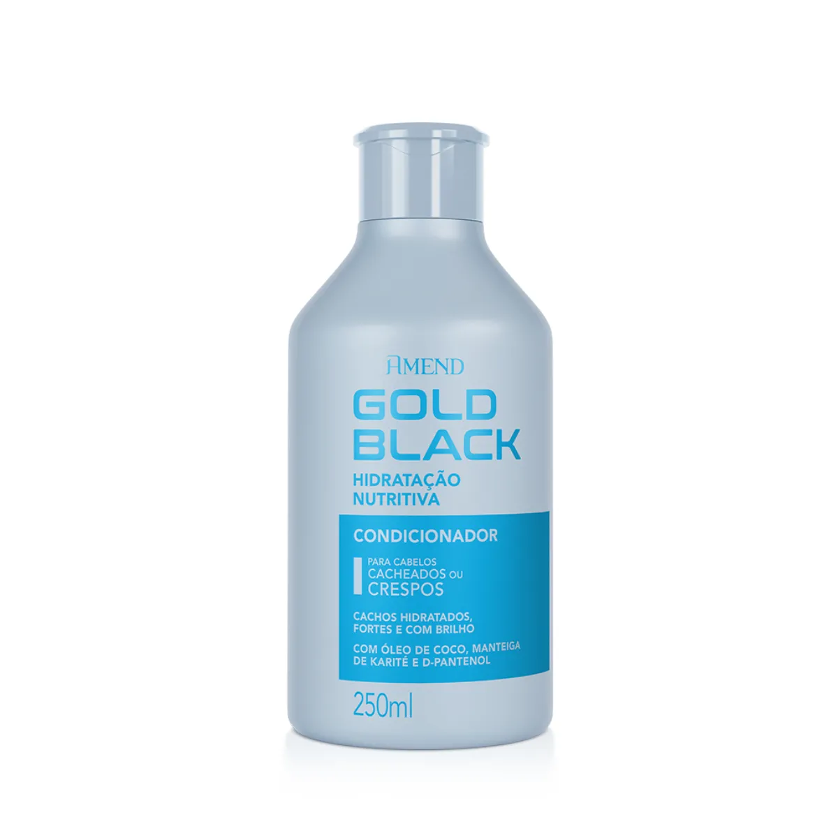 Amend Gold Black Hidratação Nutritiva Condicionador para Cabelos Cacheados 250ml | By Linda