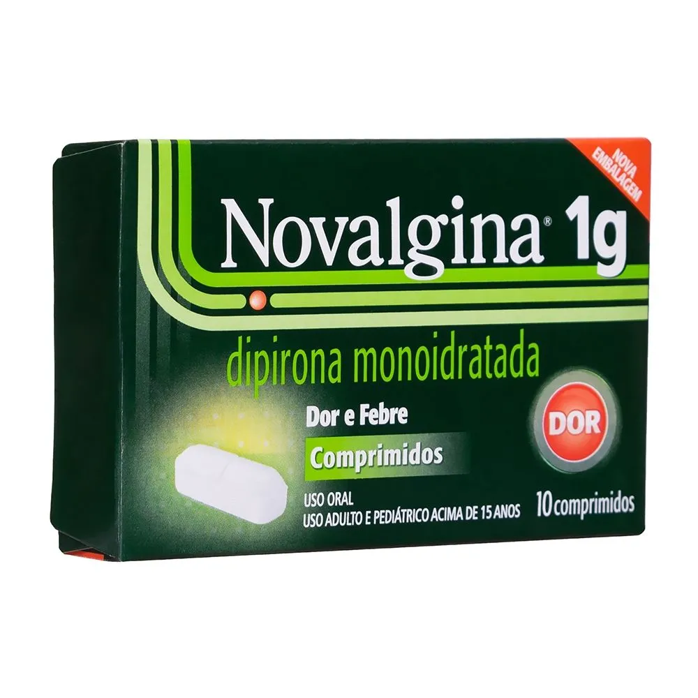 Analgésico Novalgina 1g 10 Comprimidos