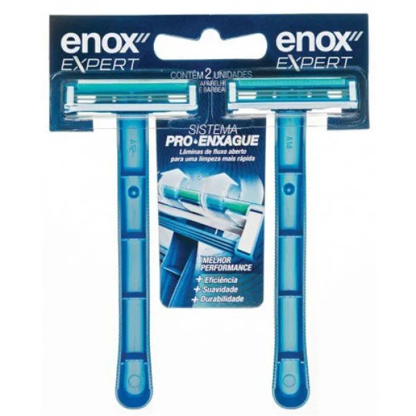 Aparelho de Barbear Enox Expert Masculino com 2 Unidades (1750)