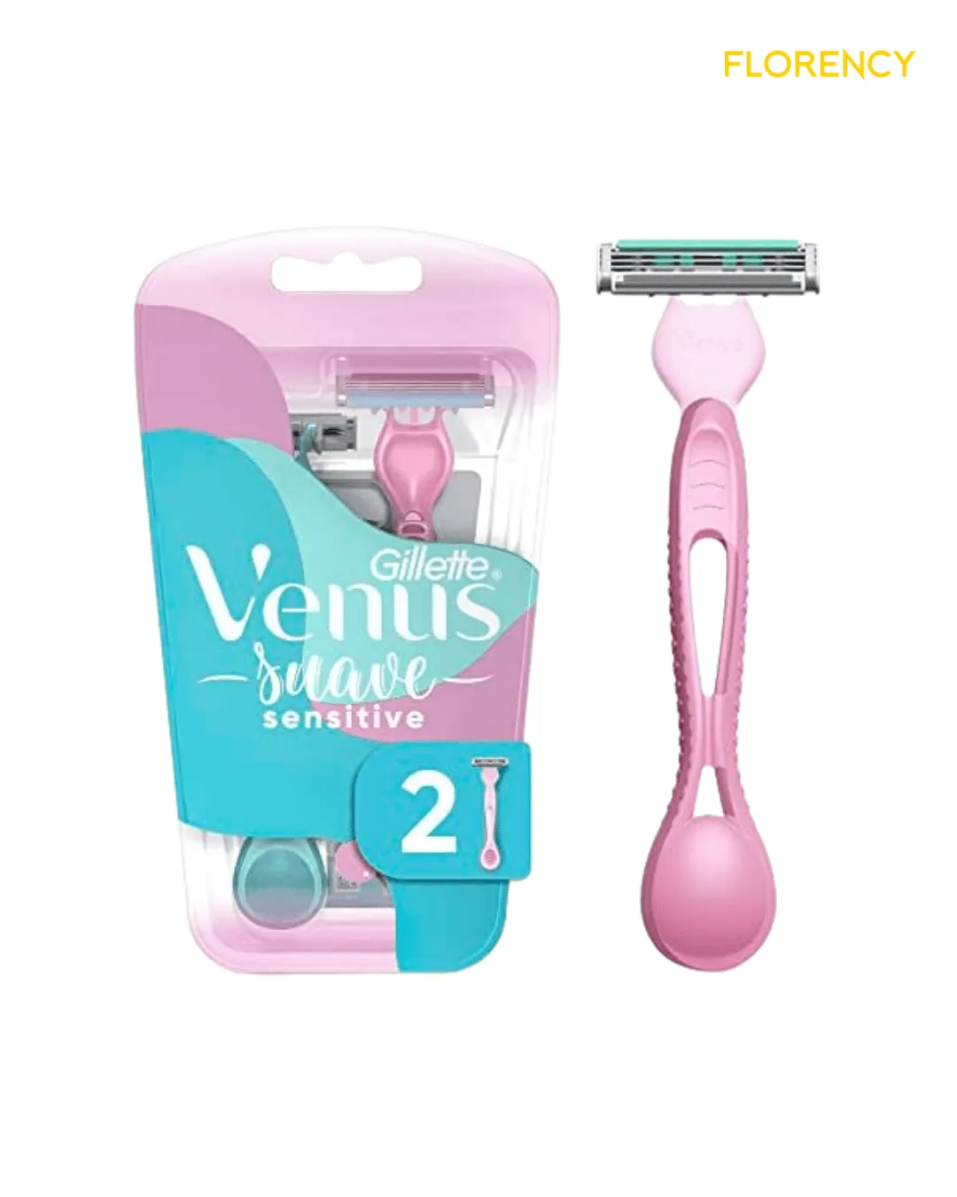Aparelho Depilatório Gillette Venus Suave Sensitive Com 2 Descartável