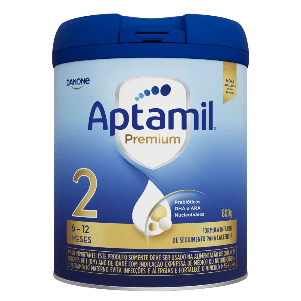 Aptamil Premium 2 Danone Fórmula Infantil 6 a 12 meses 800g