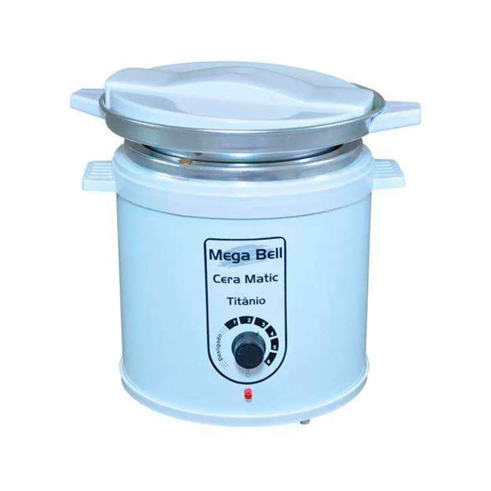 Aquecedor Cera Mega Bell Matic Titânio Com Refil