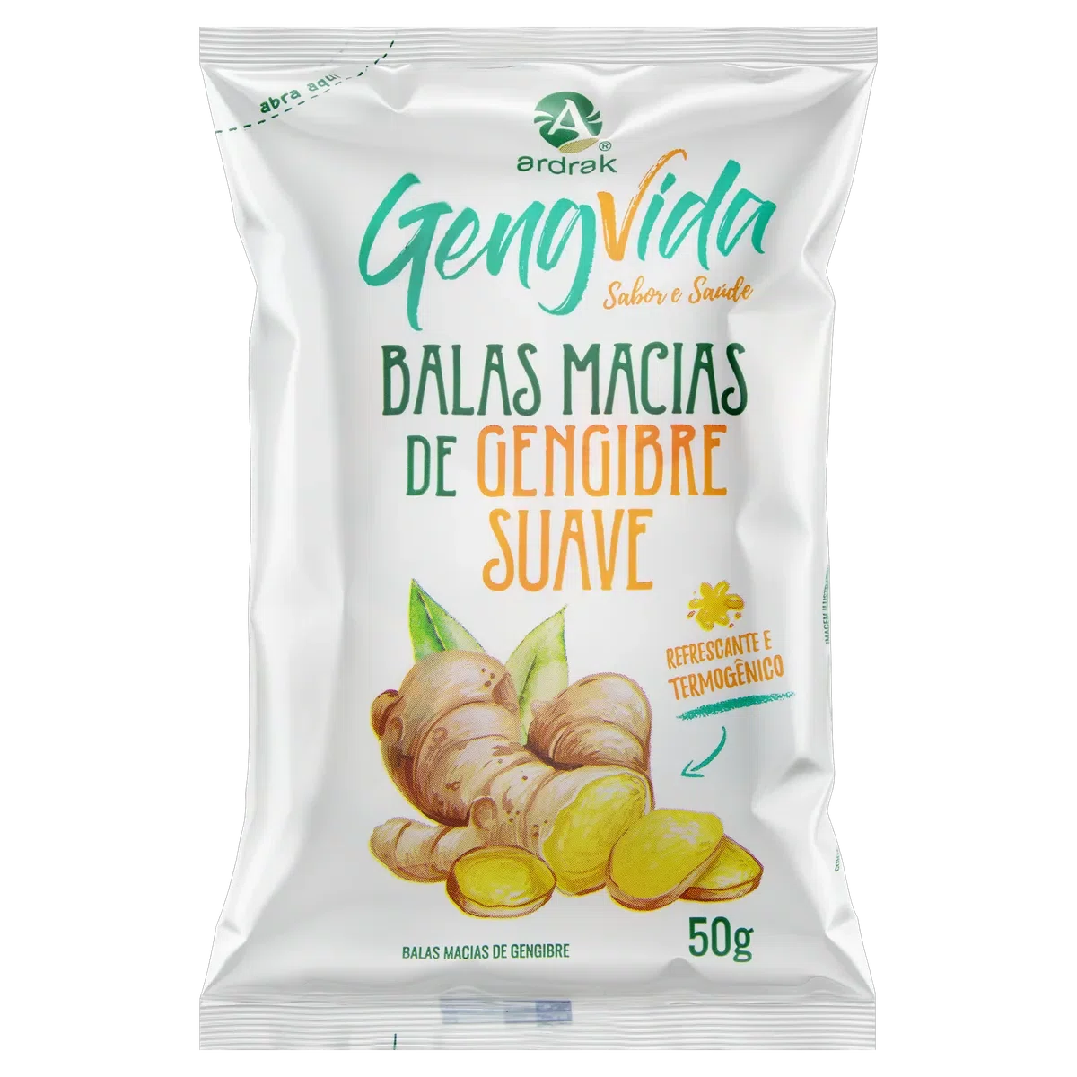 Ardrak Balas Macias de Gengibre Suave 50g