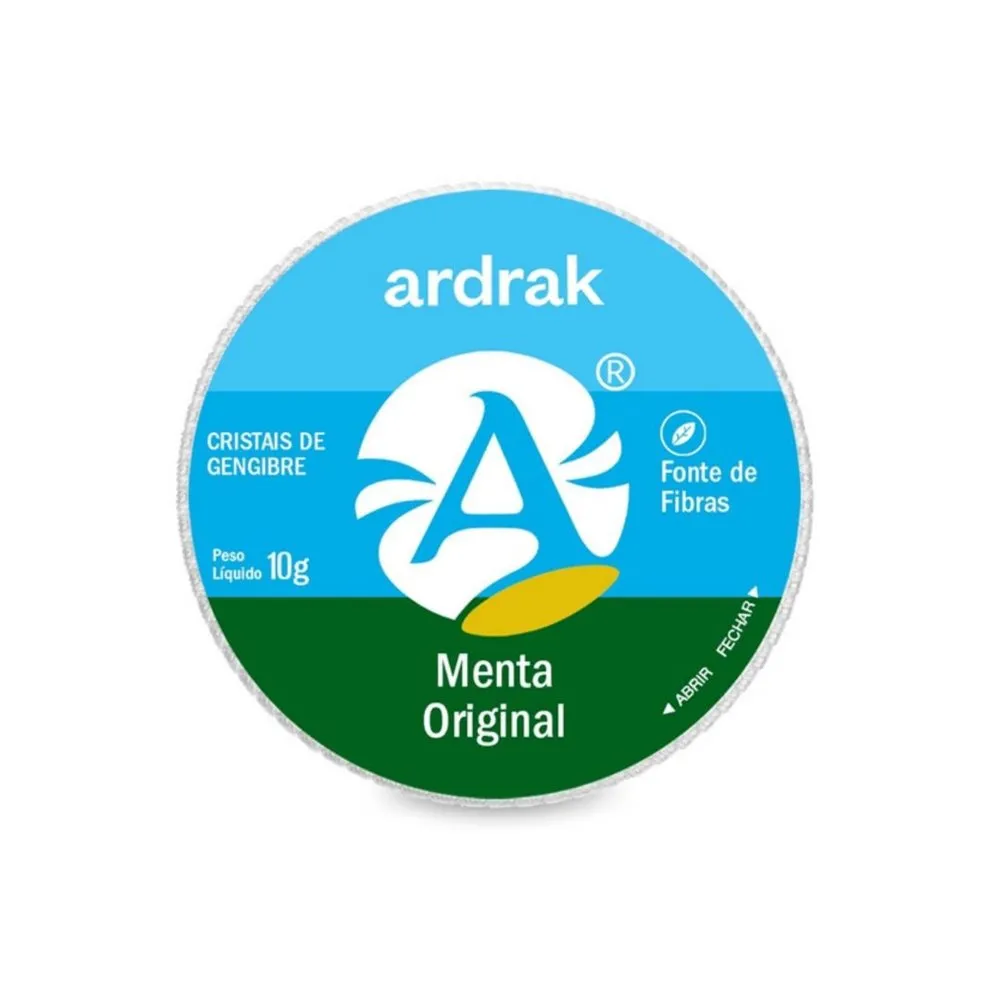 Ardrak Cristais de Gengibre Menta 10g