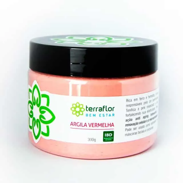 Argila Vermelha - Terra Flor - Frasco com 300g