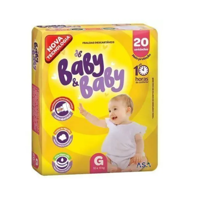 Fralda Baby&Baby Econômica (G) 20 Unidades