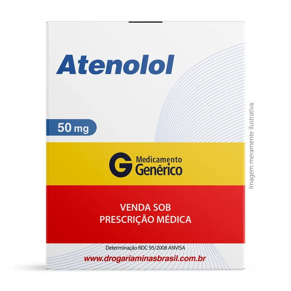 Atenolol 50mg Com 30 Comprimidos Genérico Medley