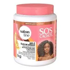 Ativador Cachos Salon Line 1kg Mel Óleo de Argan