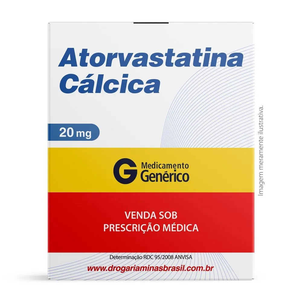 Atorvastatina Cálcica 20Mg Com 30 Comprimidos Genérico Cimed