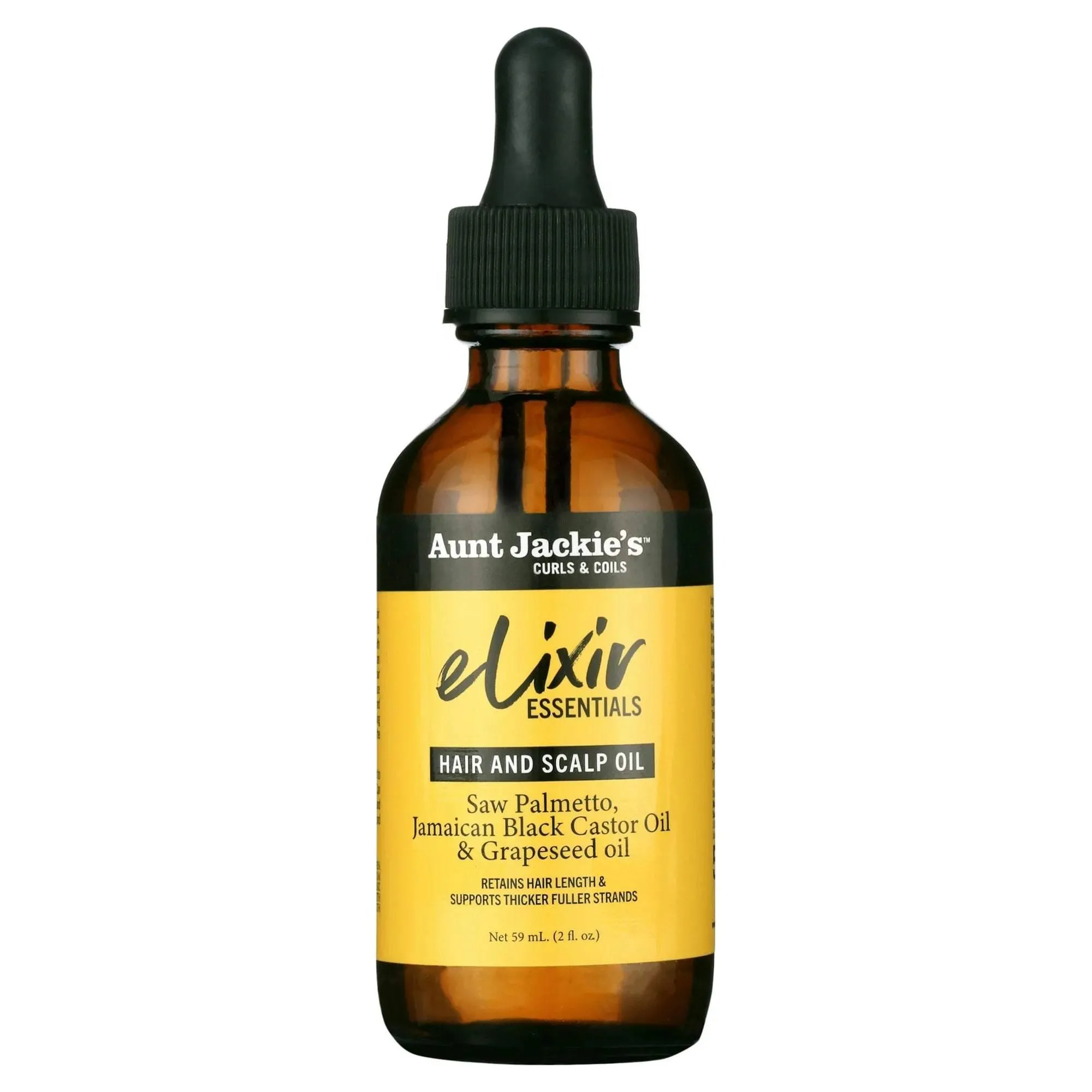 Aunt Jackie's Elixir Essentials Hair and Scalp Oil Saw Palmetto 59ml