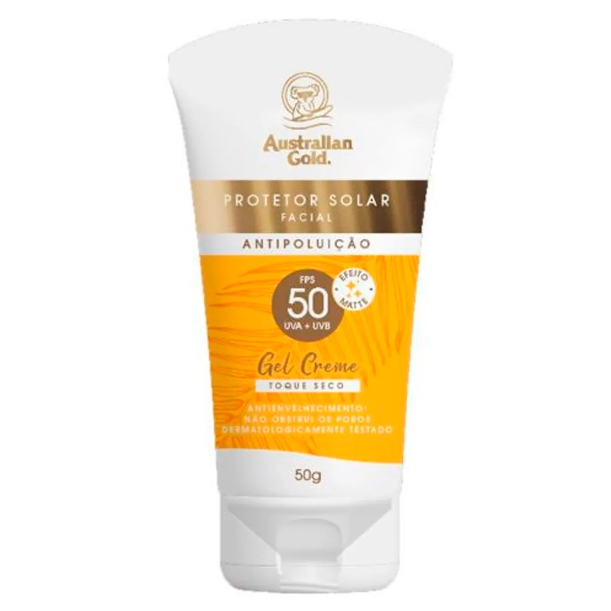 Protetor Solar Facial Australian Gold Antipoluição FPS 50 50g