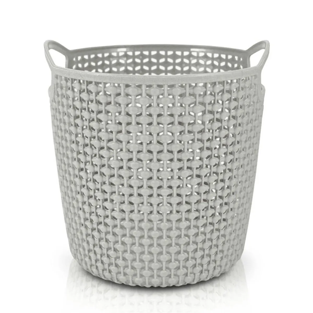 Cesto Organizador Redondo Tamanho P Jacki Design Cinza