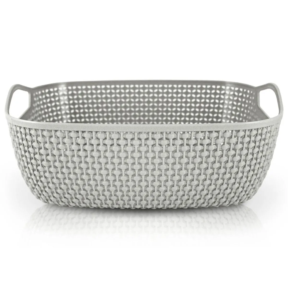Cesto Organizador Com Alça Tamanho M Jacki Design Cinza