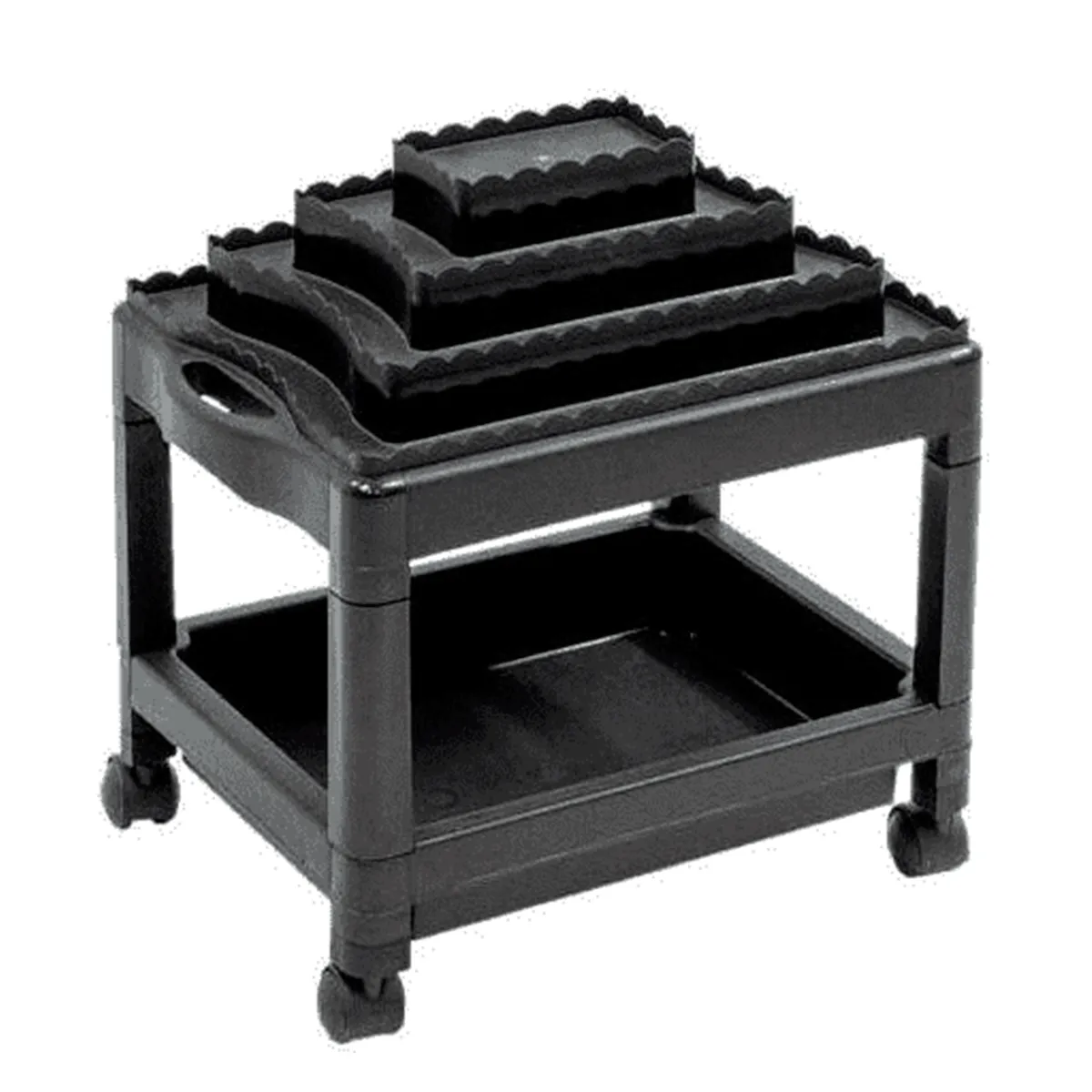 Carrinho Auxiliar Manicure Baby 260B Dompel Preto