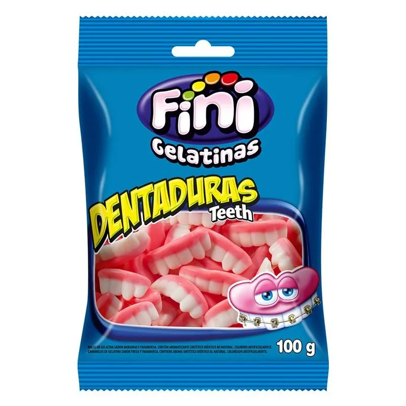 Bala De Gelatina Fini Dentaduras 100G