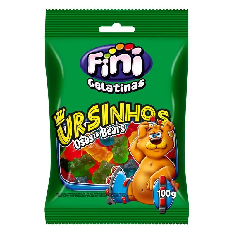Bala De Gelatina Fini Ursinhos 100G