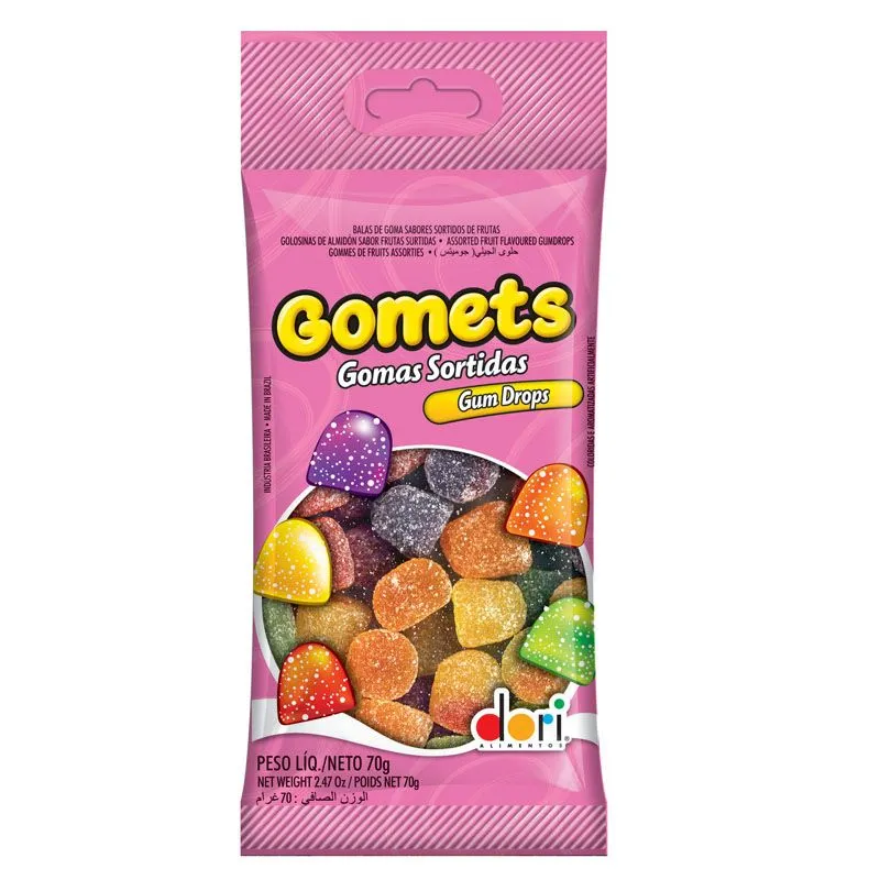 Bala Dori Gomets Sortidas Gum Drops 70G