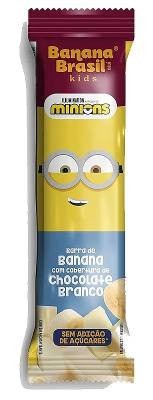 Banana Minions Barra Chocolate Branco 22g