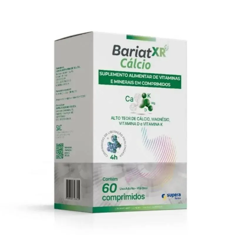 Bariat XR Suplemento Alimentar Cálcio 60 Comprimidos