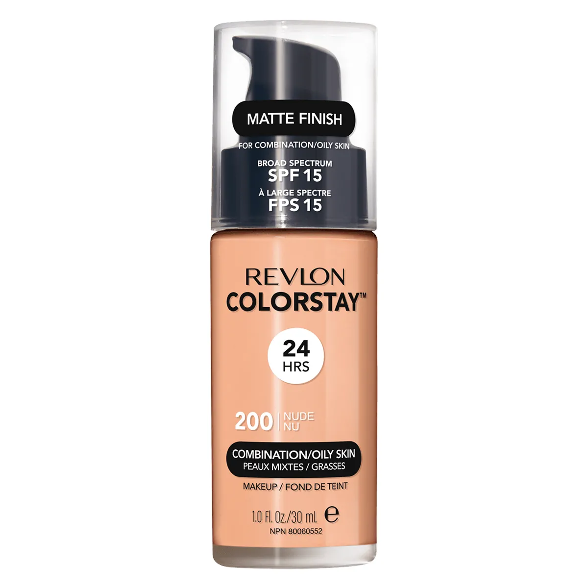 Base Líquida Revlon ColorStay Pele Mista à Oleosa FPS15 30ml 200 Nude