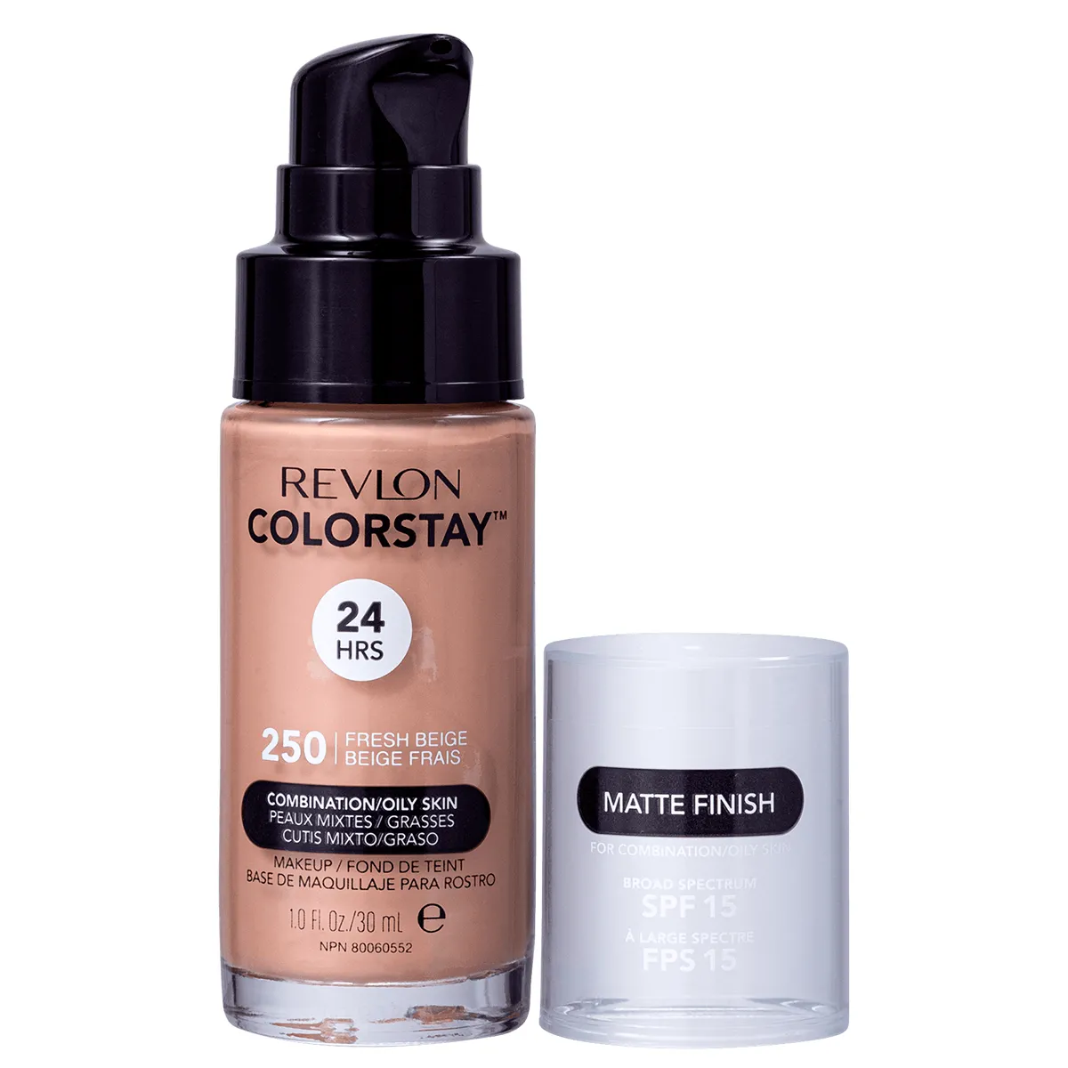 Base Líquida Revlon ColorStay Pele Mista à Oleosa FPS15 30ml 250 Fresh Beige