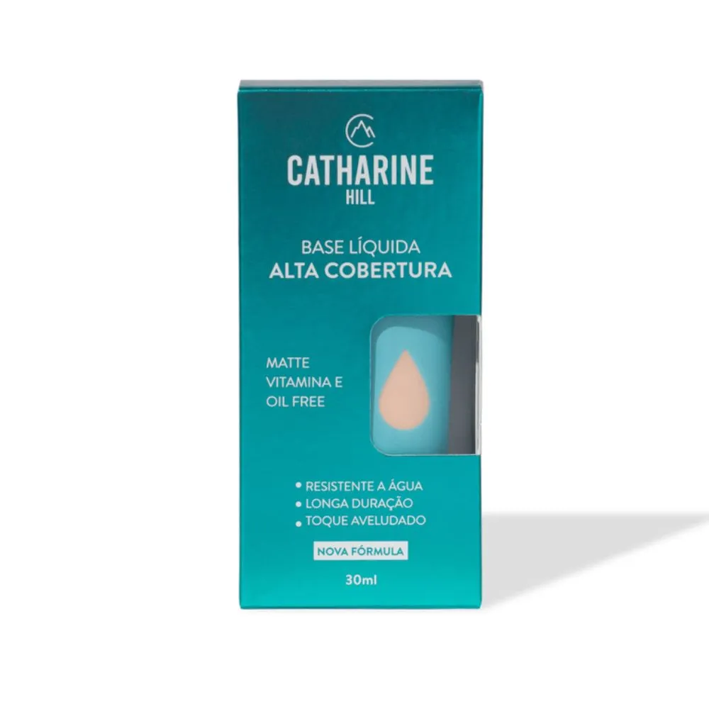 Base Matte Líquida Alta Cobertura Catharine Hill 30ml - Cor 4