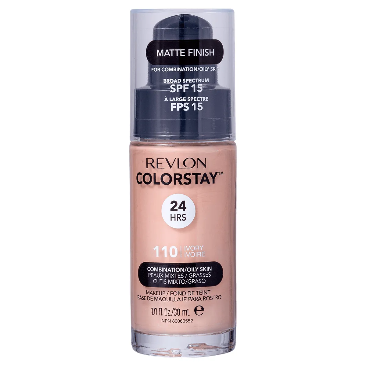 Base Líquida Revlon ColorStay Pele Mista à Oleosa FPS15 30ml 110 Matte Finish