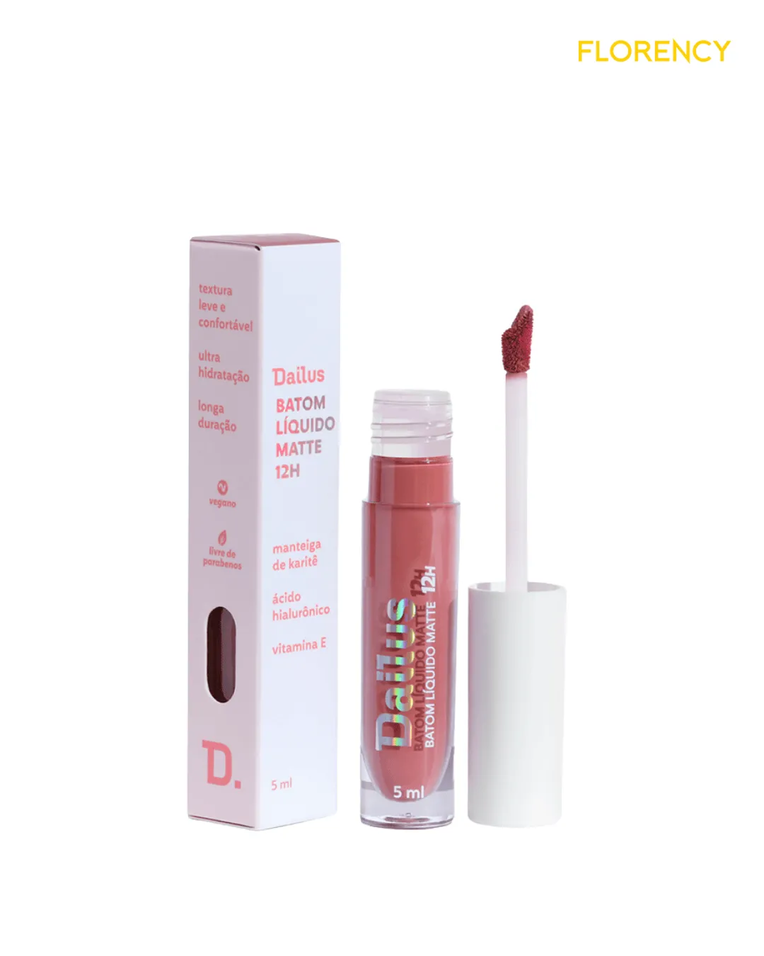 Batom Líquido Dailus 12h Nude